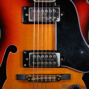 Vintage Aria Diamond 1362-G MIJ ES-175 Copy Hollow Body Electric Guitar Sunburst Japan image 3