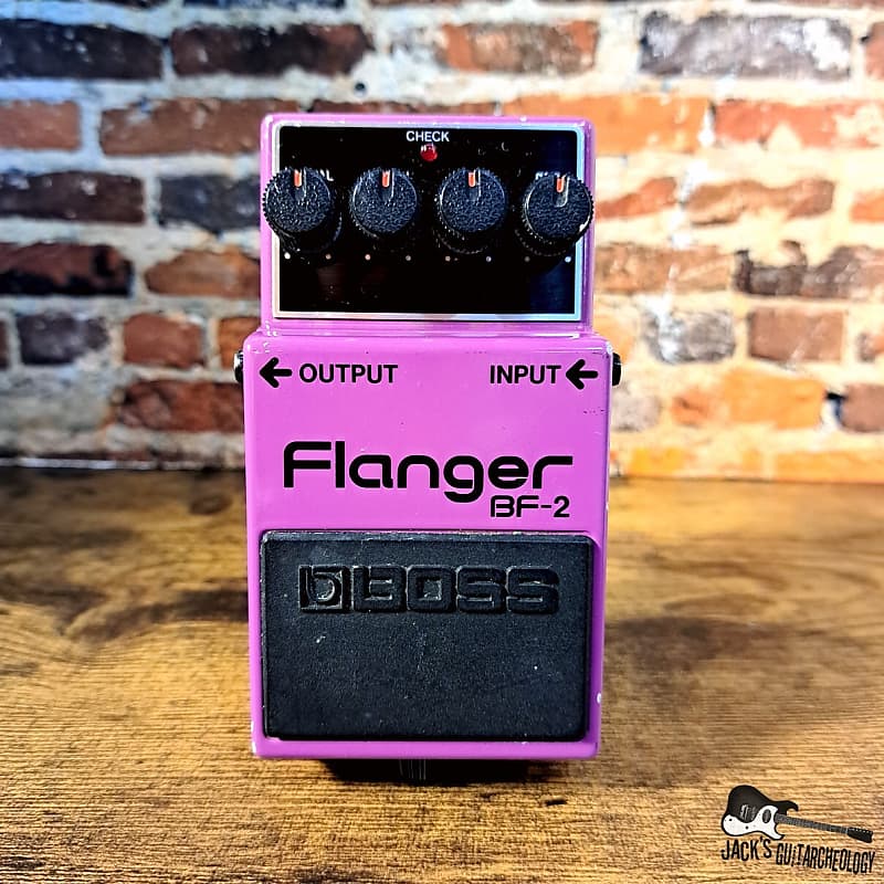 BOSS FLANGER BF-2 日本製 1982年製 Boss BF-2 Flanger 1980-1984 (Black Label) Made In Japan | Reverb