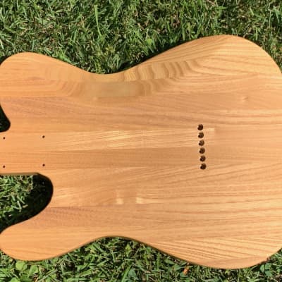 All-Natural Series: Catalpa 1" Strips Tele (Woodtech, USA) Finished in Natural Linseed Oil & Beeswax image 6