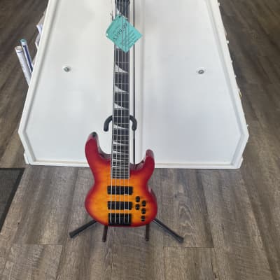 Jackson JS3QV 5-String Bass - Cherry Burst image 1