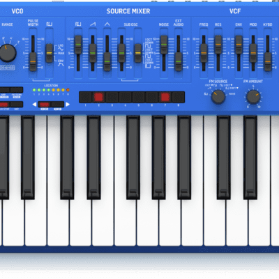 Behringer MS-1-BU ,MS 101 ,32-Key keyboard Analog Mono Synth w/Arpeggiator Blue //ARMENS//