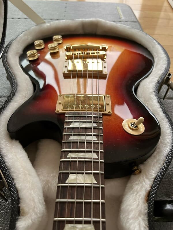 gibson les paul studio electric guitar - fireburst 2008