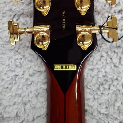 D'Angelico Excel Mini DC Semi-Hollow Body Electric Guitar with Hard Case, Viola image 7