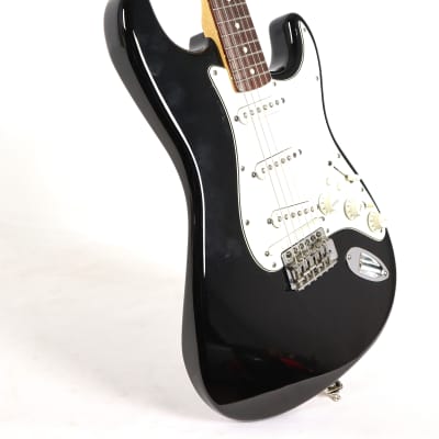 2000 Fender Standard Roland Ready Stratocaster Black Electric Guitar w/ Gig Bag for sale