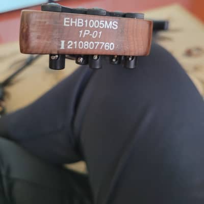 Ibanez EHB1005MS-BKF Ergonomic Headless 5-String Bass 2020 - Black Flat image 3