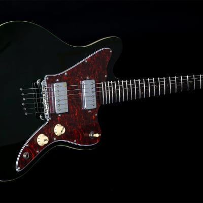 JET JJ-350 GR Offset Electric Guitar - Transparent Green image 3