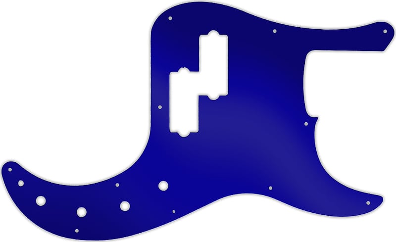 WD Custom Pickguard For Fender American Elite Precision Bass #10DBU Dark Blue Mirror image 1