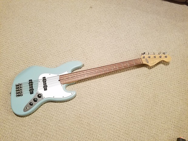 Fender American Standard Jazz Bass V 5 String 1997 Seafoam