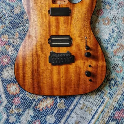 FULLY LOADED Warmoth Telecaster Body: Mahogany Carved Top
