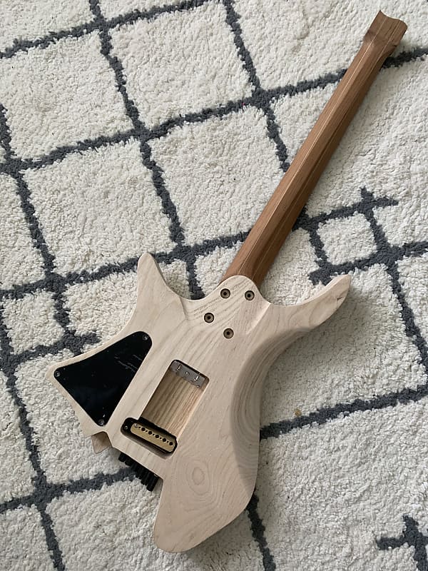 DIY Headless Guitar kit NK Steinberger style roasted maple Reverb
