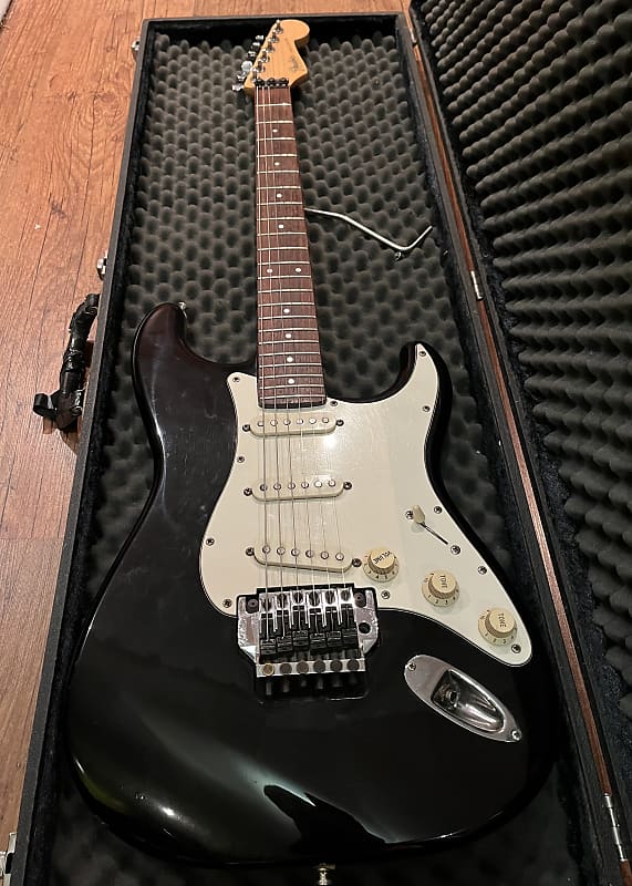 Fender Stratocaster MiJ Kahler Trémolo System 1988 - Noire | Reverb