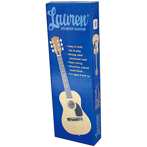 Lauren LA30 30" 1/2-Size Kids' Steel String Acoustic Guitar Natural image 1