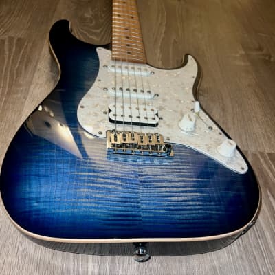 Suhr Standard Plus Faded Trans Whale Blue Burst image 4