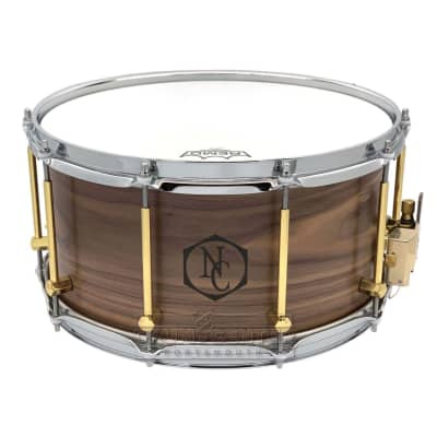 Noble & Cooley Solid Shell Classic Walnut Snare Drum 14x7 Natural Oil