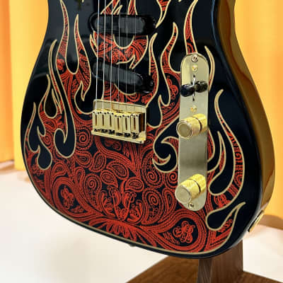 Fender James Burton Artist Series Signature Telecaster Red Paisley Flames image 5