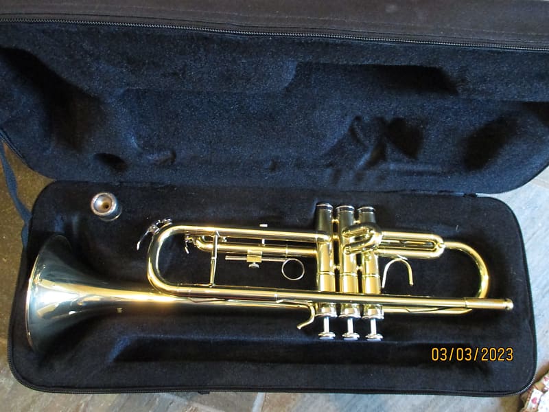 Trumpet with case and mouthpiece Reverb