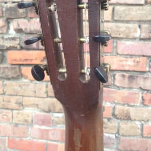 SUPERTONE Sears Roebuck Parlor Guitar 1920s / 30's nocbc as is Rare image 7