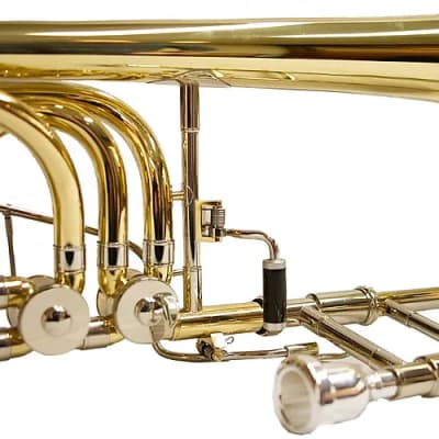 Schiller Studio Elite Double Trigger Bass Trombone - Gold image 5