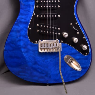 Dean Zelinsky Tagliare Z-Glide Custom Quilt Transparent Blue Maple Flame ~PRISTINE~ Electric Guitar image 7
