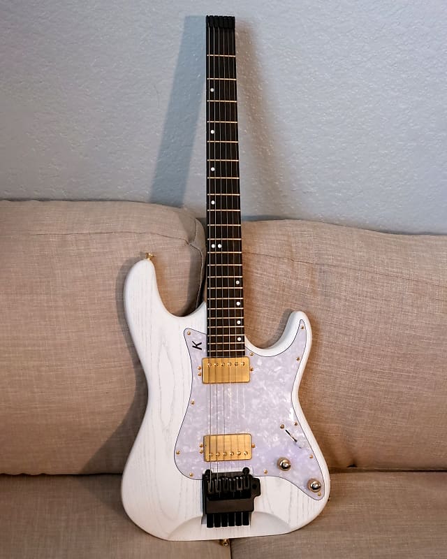 Kiesel HD6X Headless Delos - White Raw Tone | Reverb