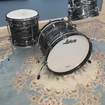 Ludwig Legacy Maple Fab Outfit 9x13 / 16x16 / 14x22" - Black Oyster Pearl image 1