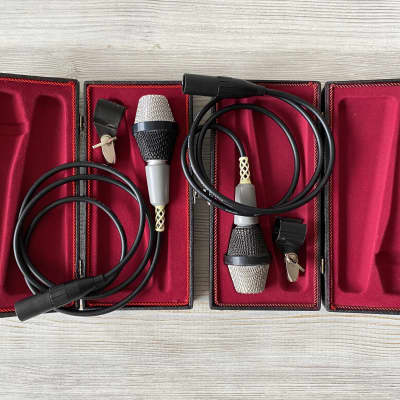 SPRING SALE! 1971 Matched Pair Of EAG Beag MD-21N Vintage Dynamic Microphones + Extras image 1