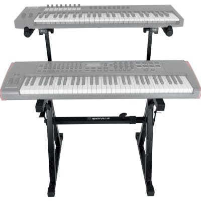 Rockville Z55 Z-Style 2-Tier Keyboard Stand+Bag Fits Roland VR-09