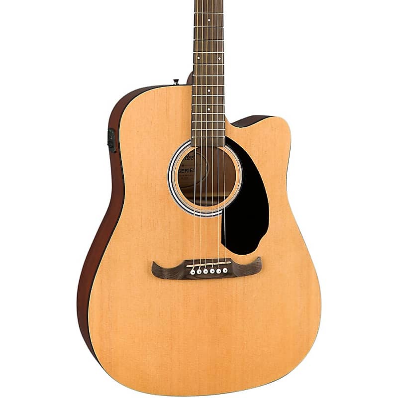 Fender FA125CE Dreadnought AcousticElectric Guitar Natural Reverb