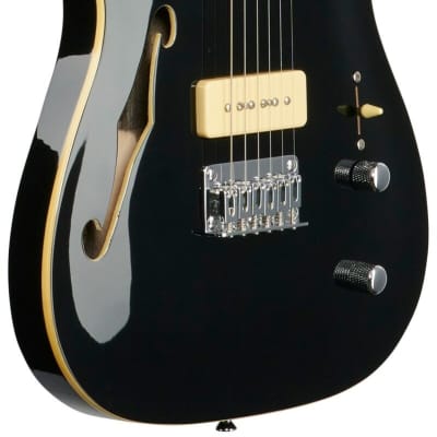 Michael Kelly MK59FGBJRC 59 Thinline Rock Maple Neck F Holes 6-String Electric Guitar w/P90 Pickups image 6