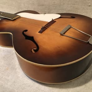 Silvertone Kay N1 / N3 Hollowbody Archtop F-Hole Acoustic Guitar 1950's-1960's Tobacco Burst image 9