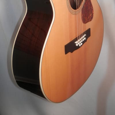 Guild BT-258E Deluxe 8-String Acoustic Electric Baritone Archback Solid Top Jumbo Natural Gloss new image 3
