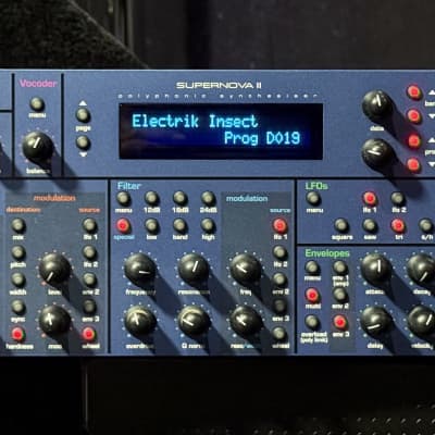 Novation Supernova II 24-Voice Rackmount Virtual Analog Synthesizer 2000 - Blue