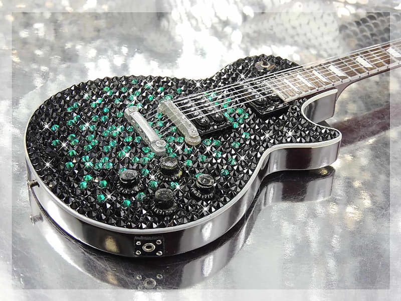 Slash Gibson Les Paul 1:4 miniature replica Anaconda Burst 2024 - Swarovski Crystals image 1