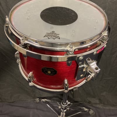 Gretsch - 14x10" Tom, Stop Sign Badge, with RIMS Mount 1970's - Red Rosewood image 3