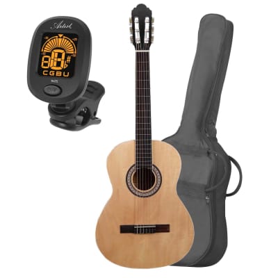 Artist CB4 Full Size Classical Nylon String Guitar with Bag & Tuner image 1