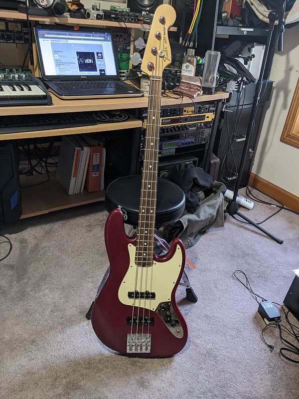 Fender 60th Anniversary American Jazz Bass USA Made 2005 - 2006 Red image 1