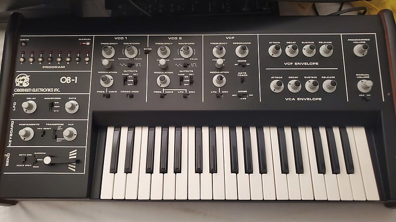 Oberheim OB-1 1978 with dust cover image 1