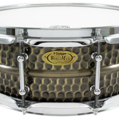 WorldMax - BKH-5014SH - Black Dawg 14 x 5 Snare Drum - Hammered