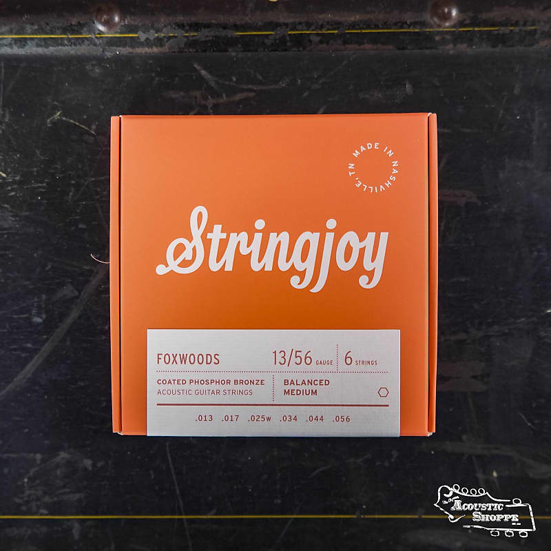 Stringjoy Foxwoods Medium Gauge (1356) Coated Phosphor Reverb