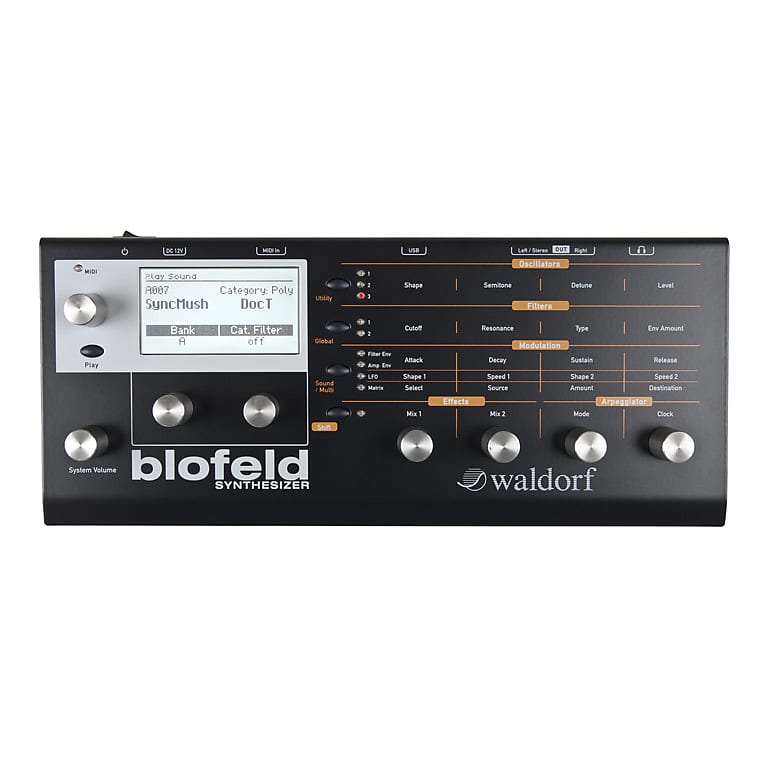 Waldorf Blofeld Desktop Digital Synthesizer (Black) image 1