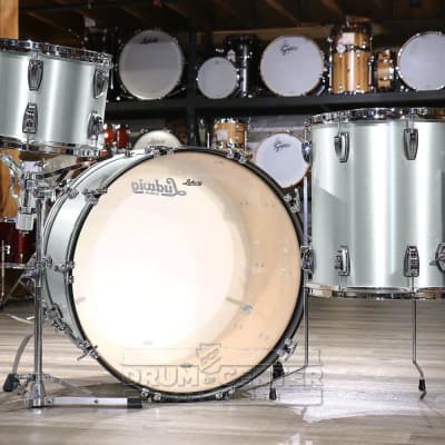 Ludwig Classic Maple 3pc Drum Set Brushed Silver image 6