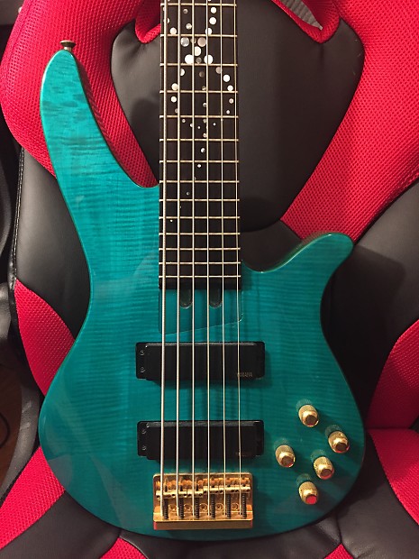 Yamaha RBX6JM John Myung Signature 1997 Transparent Teal