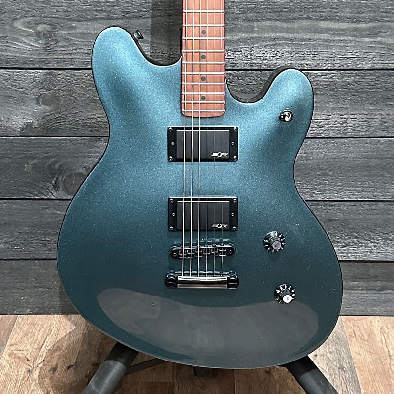 Fender Squier Contemporary Active Starcaster Semi Hollow body Electric Guitar - Gunmetal Metallic image 1