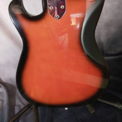 Kawai Vintage Made in Japan Offset Body Electric Guitar 1960s - Red Burst image 9
