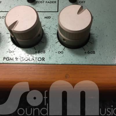 Vestax MW-3000 vintage DJ Mixer NOS - wood frame - mint green - rare image 3