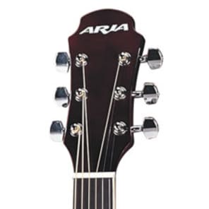 Aria AF-20-1/2 Half Size Acoustic Folk Guitar -- Natural image 8