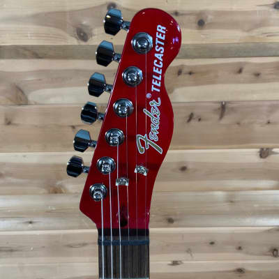Fender Jim Adkins JA-90 Telecaster Thinline Electric Guitar - Crimson Red Transparent image 3