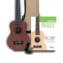 Tanglewood Ukulele Learn to Play  with Colored Strings, Gig Bag and Clip on Tuner  Education Pack