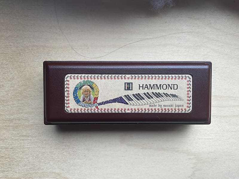 Suzuki Hammond Mouth Organ HA-20 Harmonica in Key of C - Black image 1
