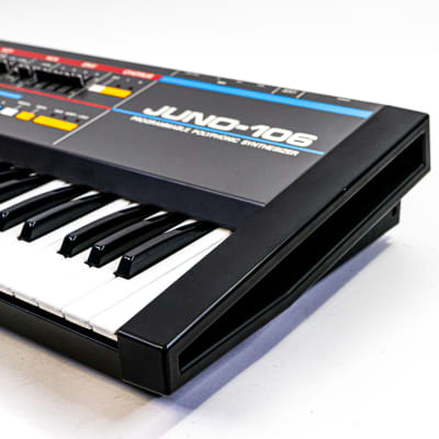 1984 Roland Juno 106 61-Key Polyphonic Synthesizer with Fresh Battery image 9